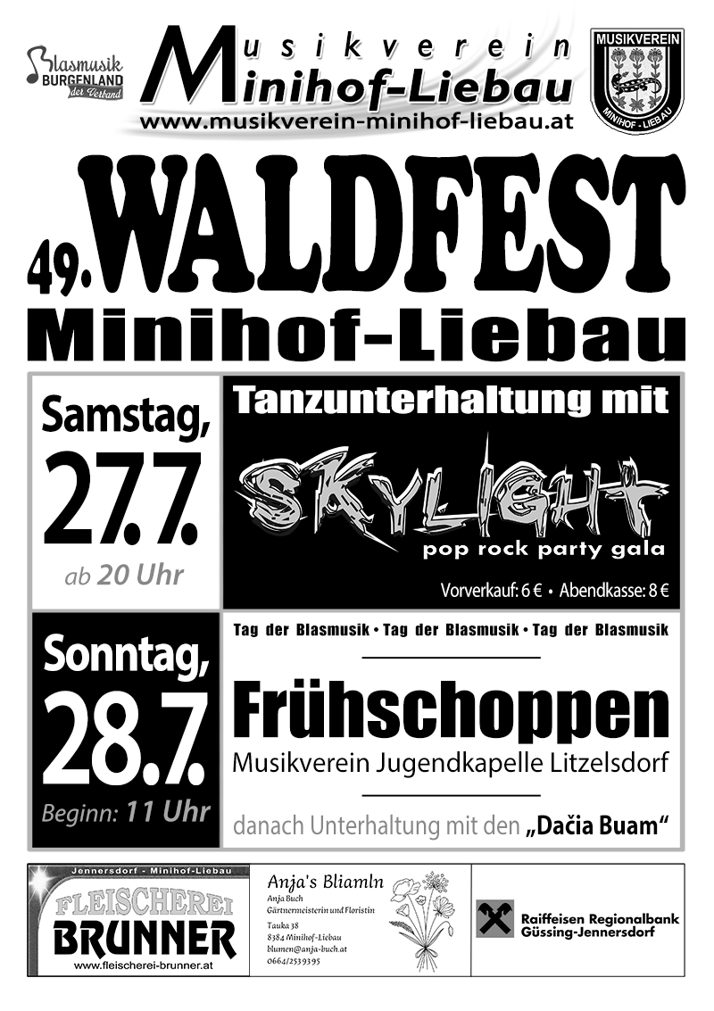 Plakat Waldfest 2024