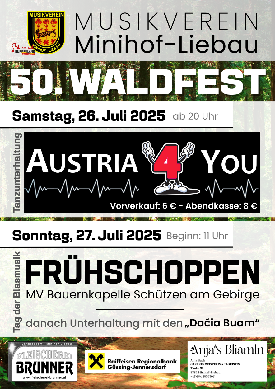 Plakat Waldfest 2025