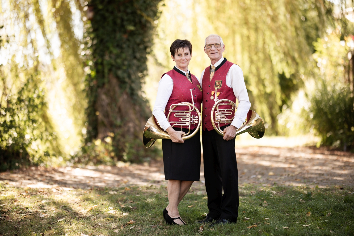 Hornregister des Musikvereins Minihof-Liebau