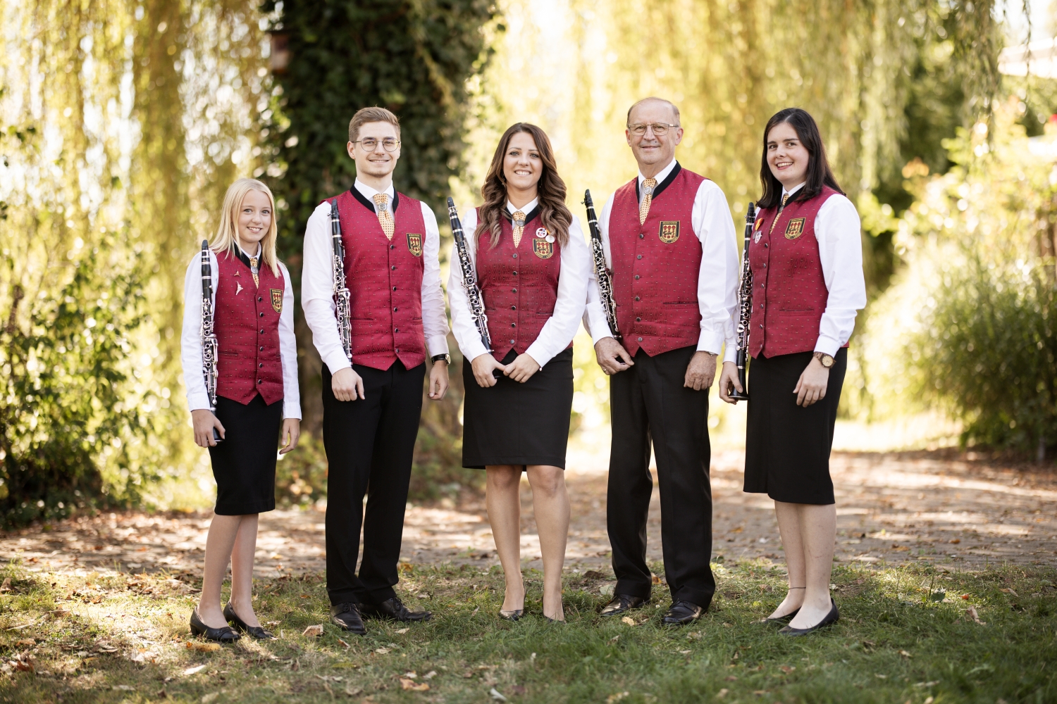 Klarinettenregister des Musikvereins Minihof-Liebau