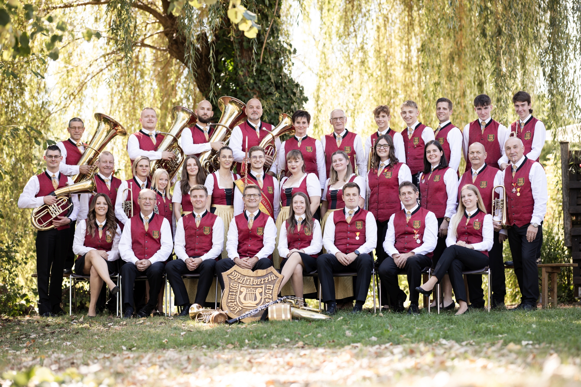 Gruppenfoto Musikverein Minihof-Lieabau