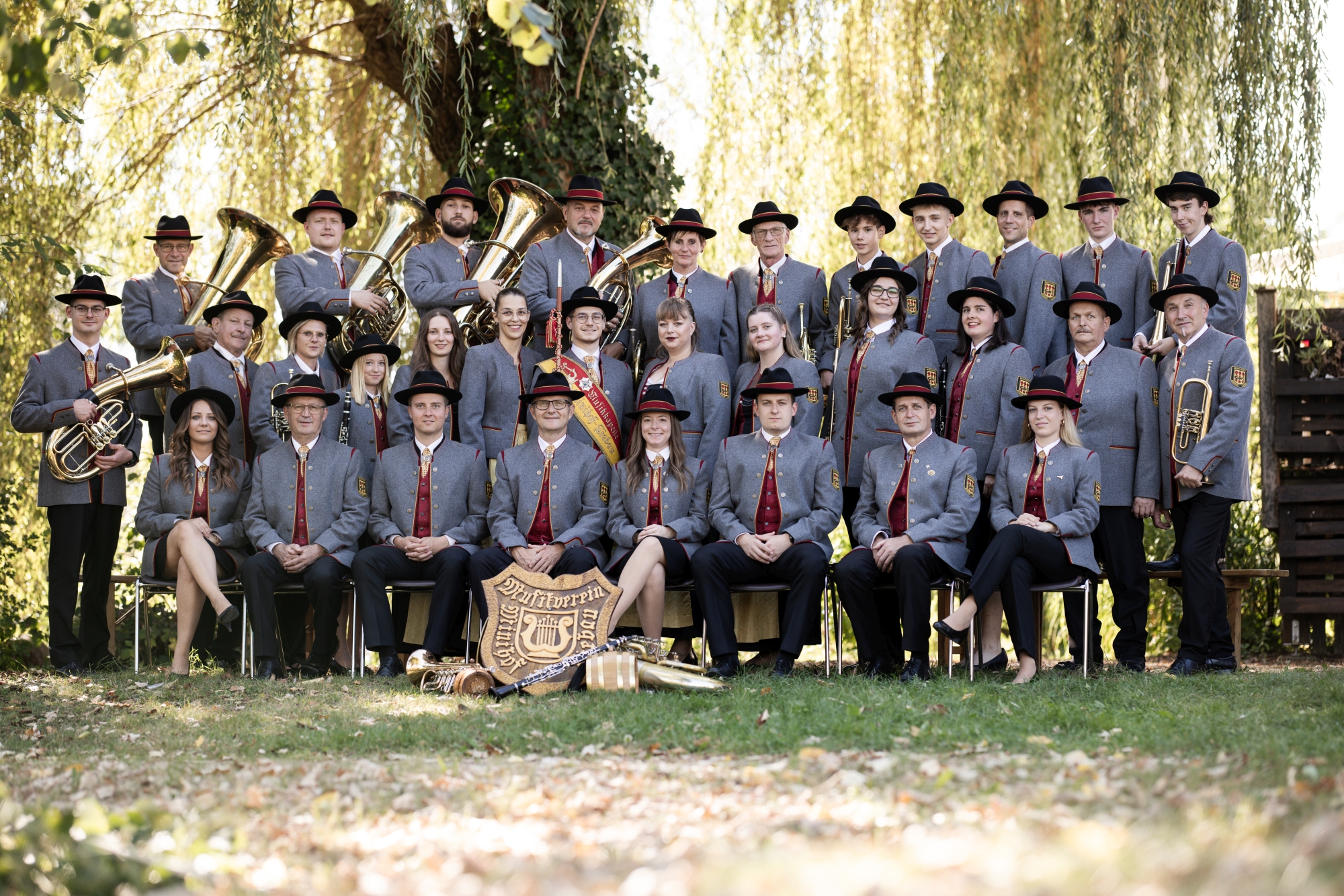 Gruppenfoto Musikverein Minihof-Lieabau